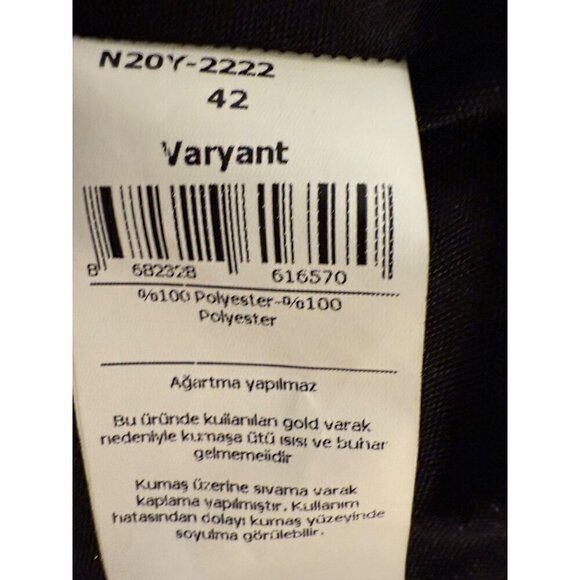 NWT NOCTURNE Dress Mini‎ Wrap Black Print Size XL - Picture 14 of 16